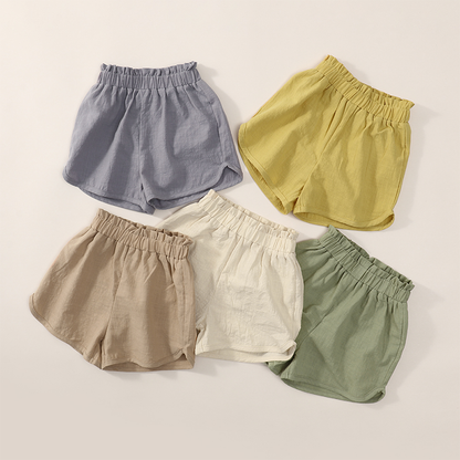 100% Cotton Flower Bud Waistband Shorts