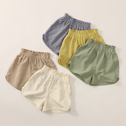 100% Cotton Flower Bud Waistband Shorts