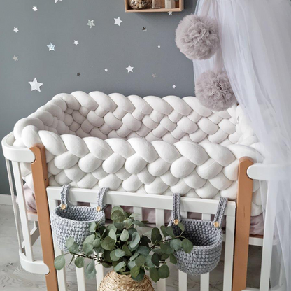 8-Knotted Custom Handmade Bedding Long Cushion Crib Padding