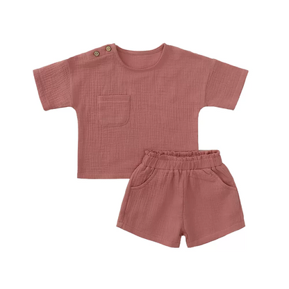 Baby Summer Gauze Split Suits