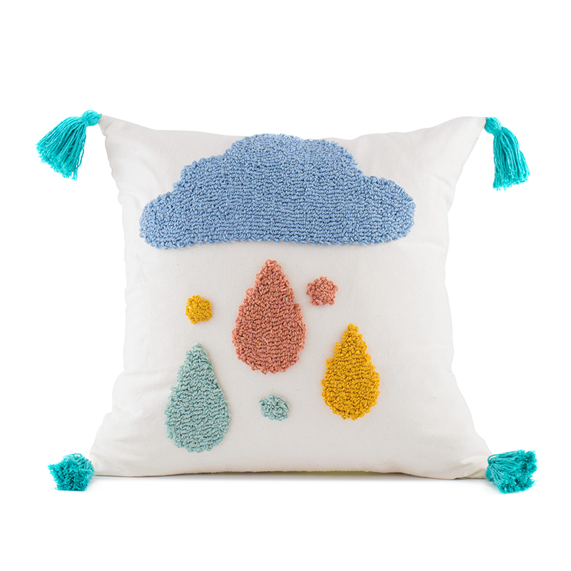 Coil Tassel Soft Plush Pillow Covers