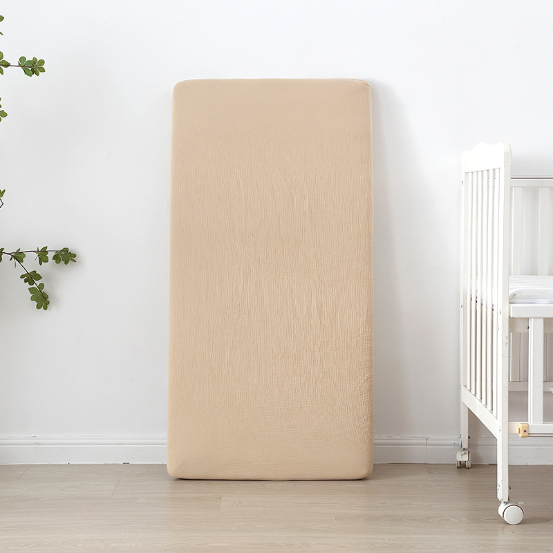 Drap-housse pour lit de bébé en mousseline