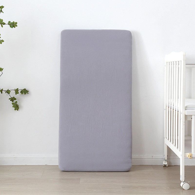 Drap-housse pour lit de bébé en mousseline