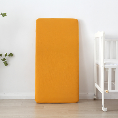 Drap-housse pour lit de bébé en mousseline