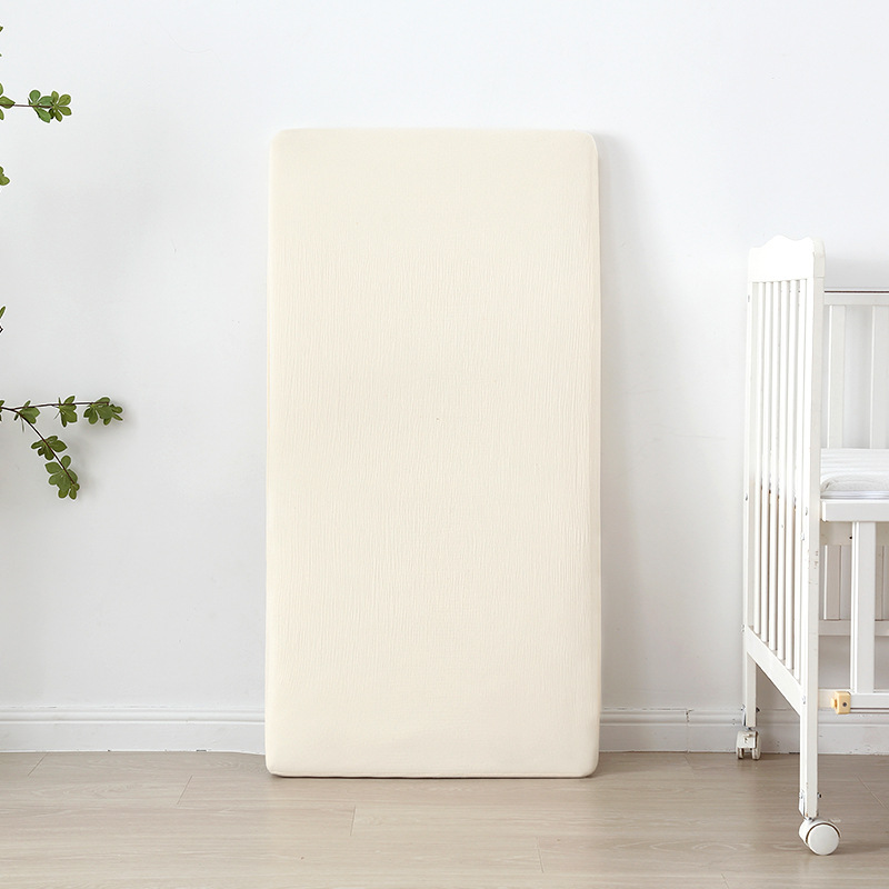 Drap-housse pour lit de bébé en mousseline