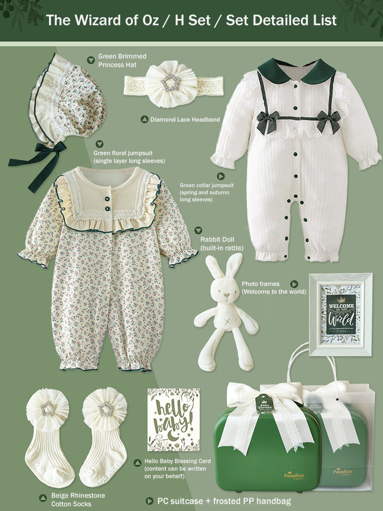 Newborn Gift Box 0-18M Baby Girl Jumpsuit Set