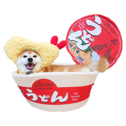 Japanese Cup Noodle Design Pet Bed