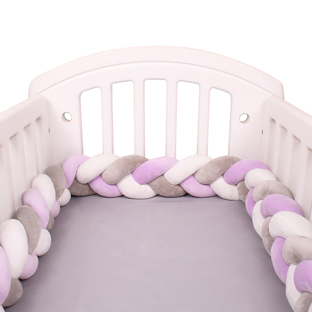 3-Knotted Custom Handmade Bedding Long Cushion Crib Padding