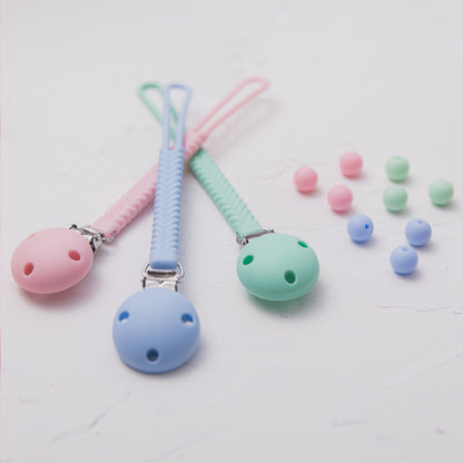 100% Silicone Braided Pacifier Clips