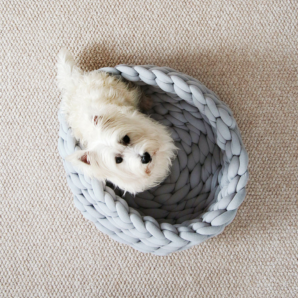 Chunky Knit Pet Bed