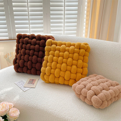 Berber Fleece Square Shaped Cushion with Insert